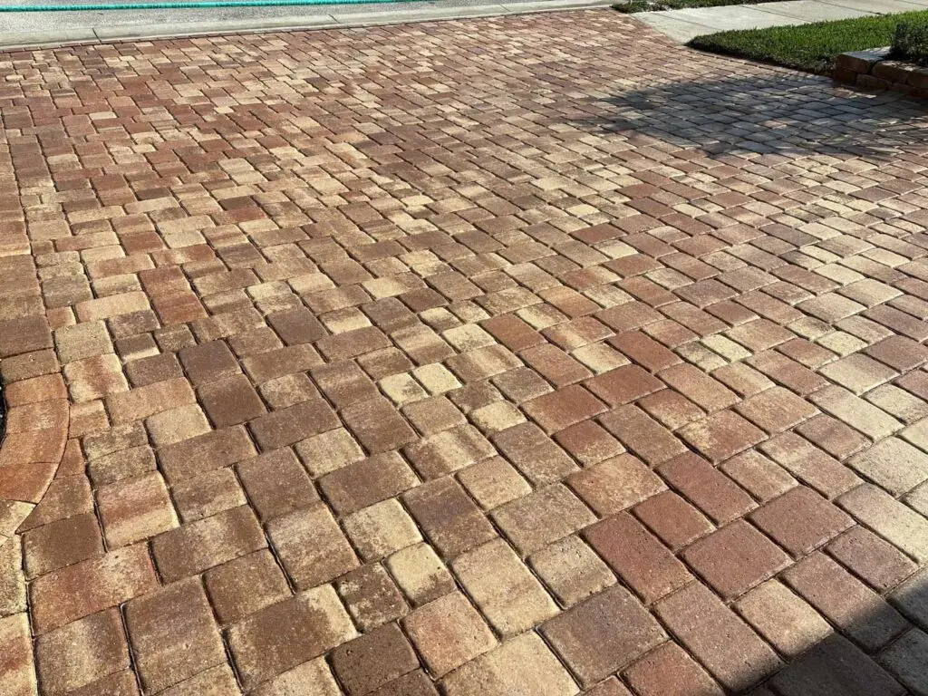 Sealed driveway.